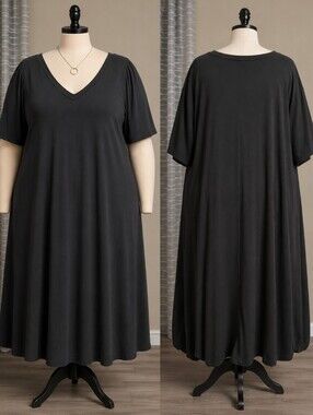 Chic Black Midi Dress